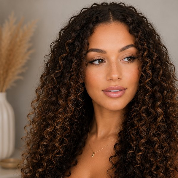 Model wearing a Jolorah & Co. closure install